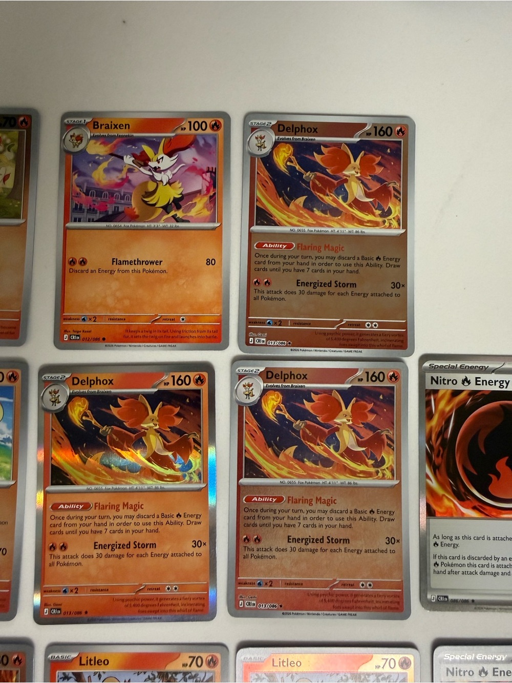 Pokemon Chaos Rising Fire Type Card Lot - Picture 4 of 6